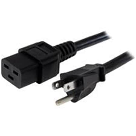 Dynamicfunction 6 ft. 14 AWG Computer Power Cord NEMA 5-15P to C19 DY170587